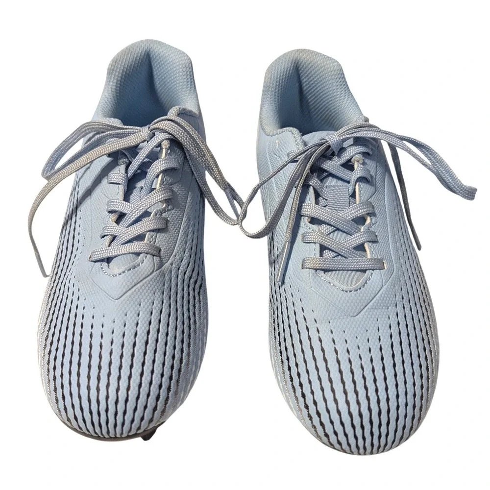 DSG Kids Size 3 Speed Viper Soccer Cleats Carolina Blue White DSG26YSC-CAR
